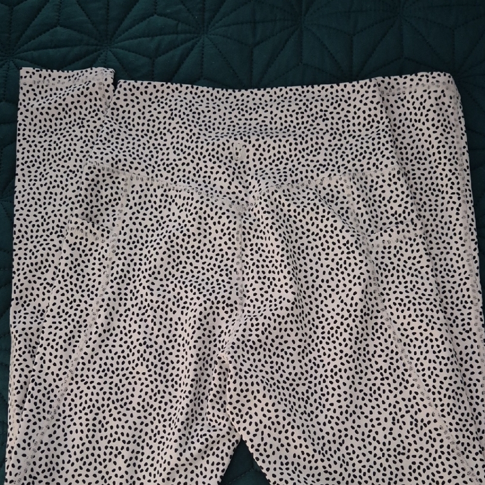 BuffBunny Black and White Polka Dot Leggings